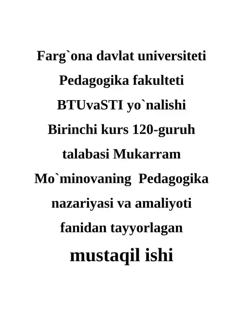 Abdulla Avloniyning pedagogik qarashlari