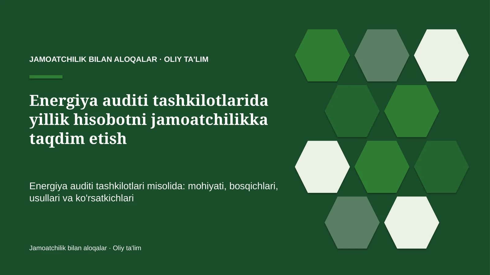 energiya auditi tashkilotlarida yillik hisobotni jamoatchilikka taqdim etish 3038 1
