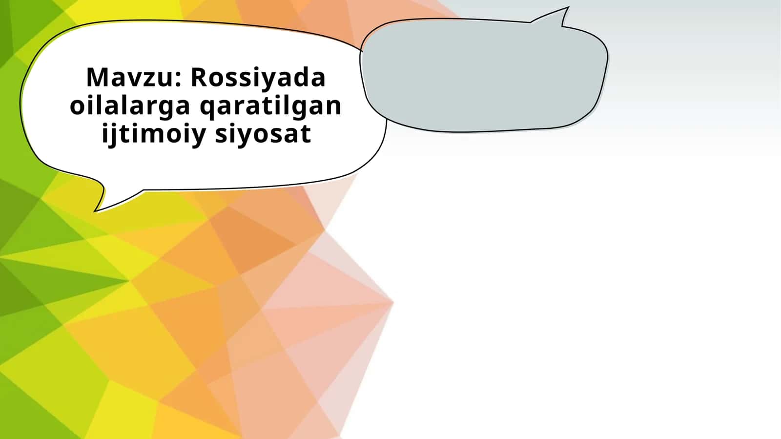 Rossiyada oilalarga qaratilgan ijtimoiy siyosat 1