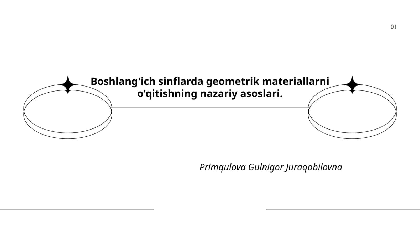 Boshlang'ich sinflarda geometrik materiallarni o'qitishning nazariy asoslari 1