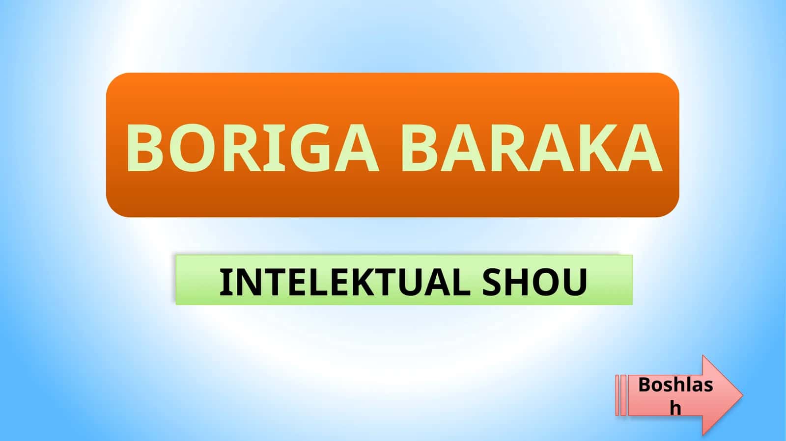 BORIGA BARAKA 1
