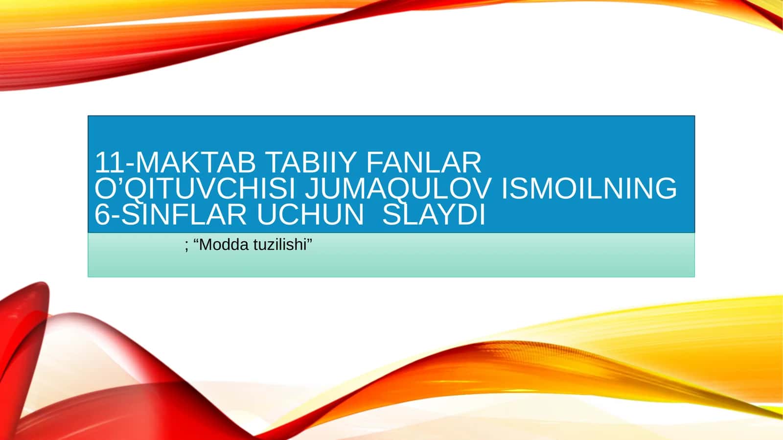 Modda tuzilishi 1