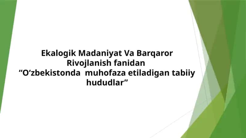 O‘zbekistonda  muhofaza etiladigan tabiiy hududlar 1