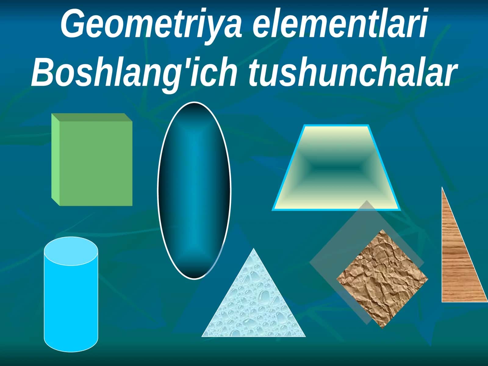 Geometriya elementlari Boshlang'ich tushunchalar 1