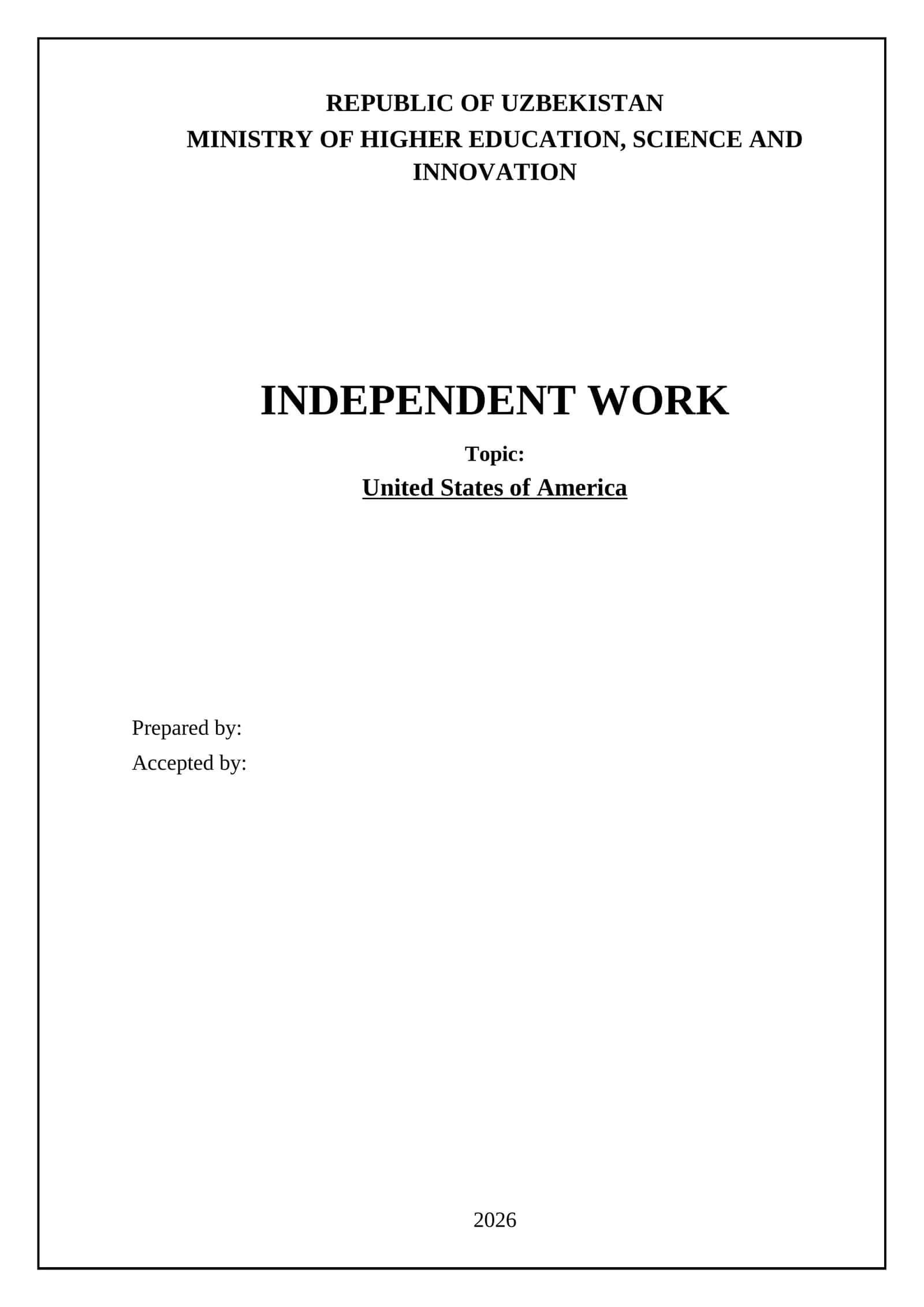 United States of America 1