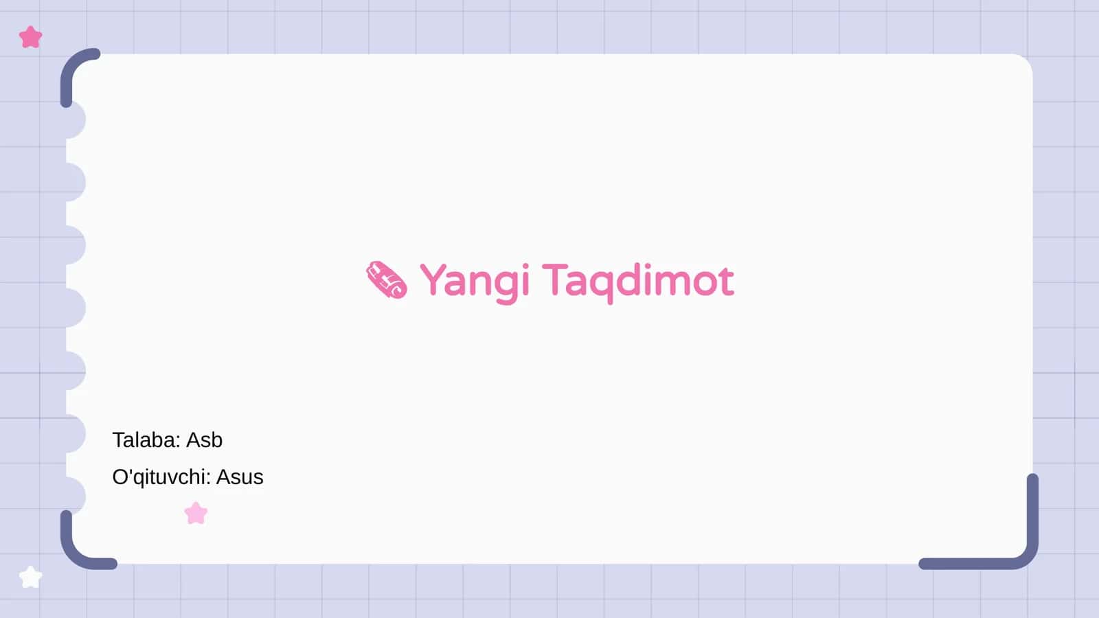 Yangi Taqdimot 1