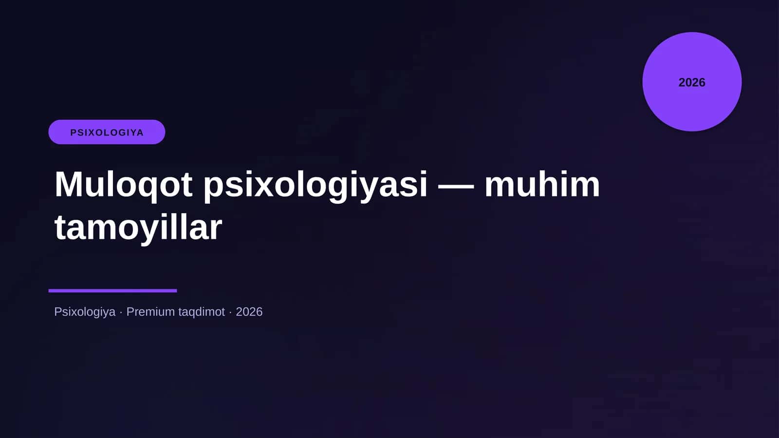 Muloqot psixologiyasi — muhim tamoyillar 1
