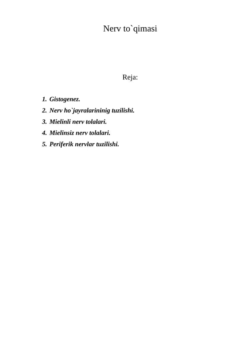 Nerv to`qimasi 1