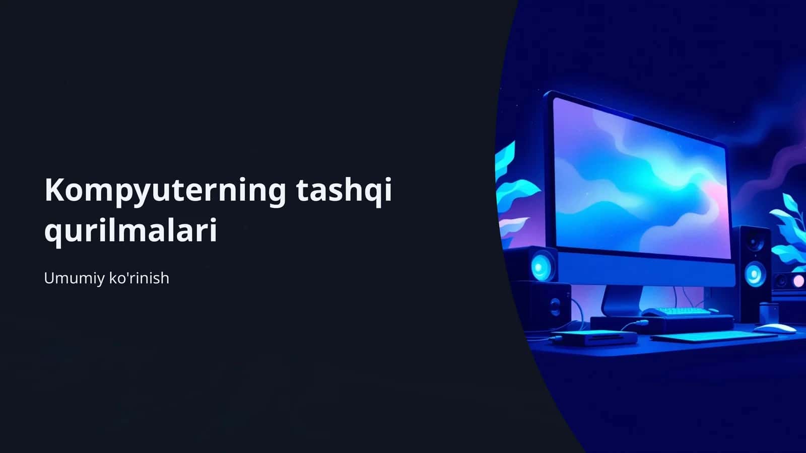 Kompyuterning tashqi qurilmalari 1