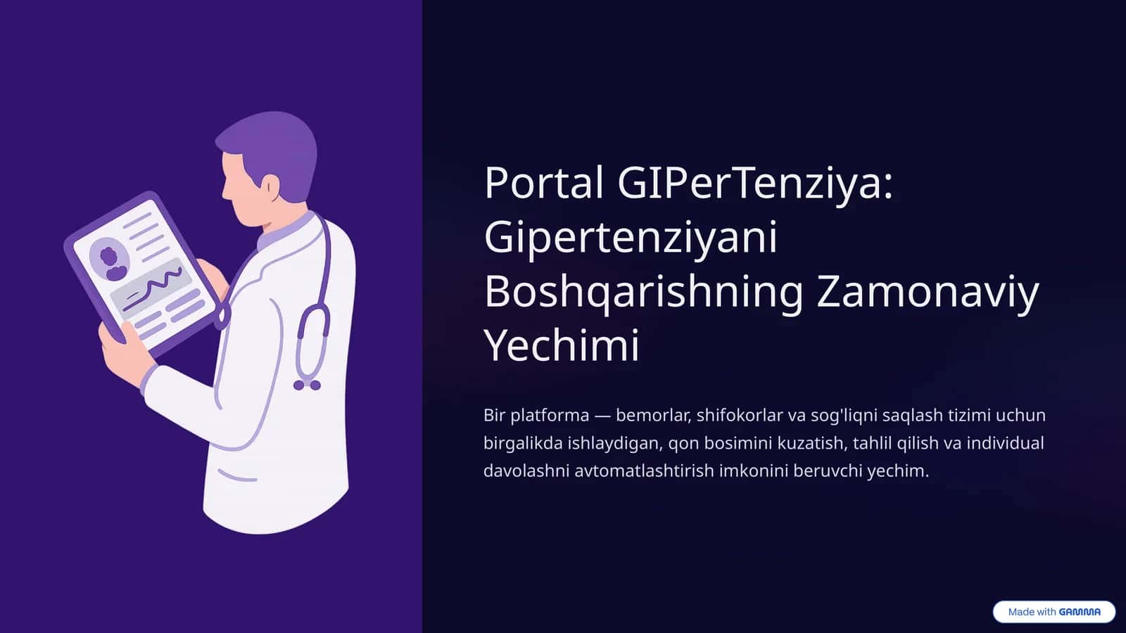 Portal GIPerTenziya: Gipertenziyani Boshqarishning Zamonaviy Yechimi 1