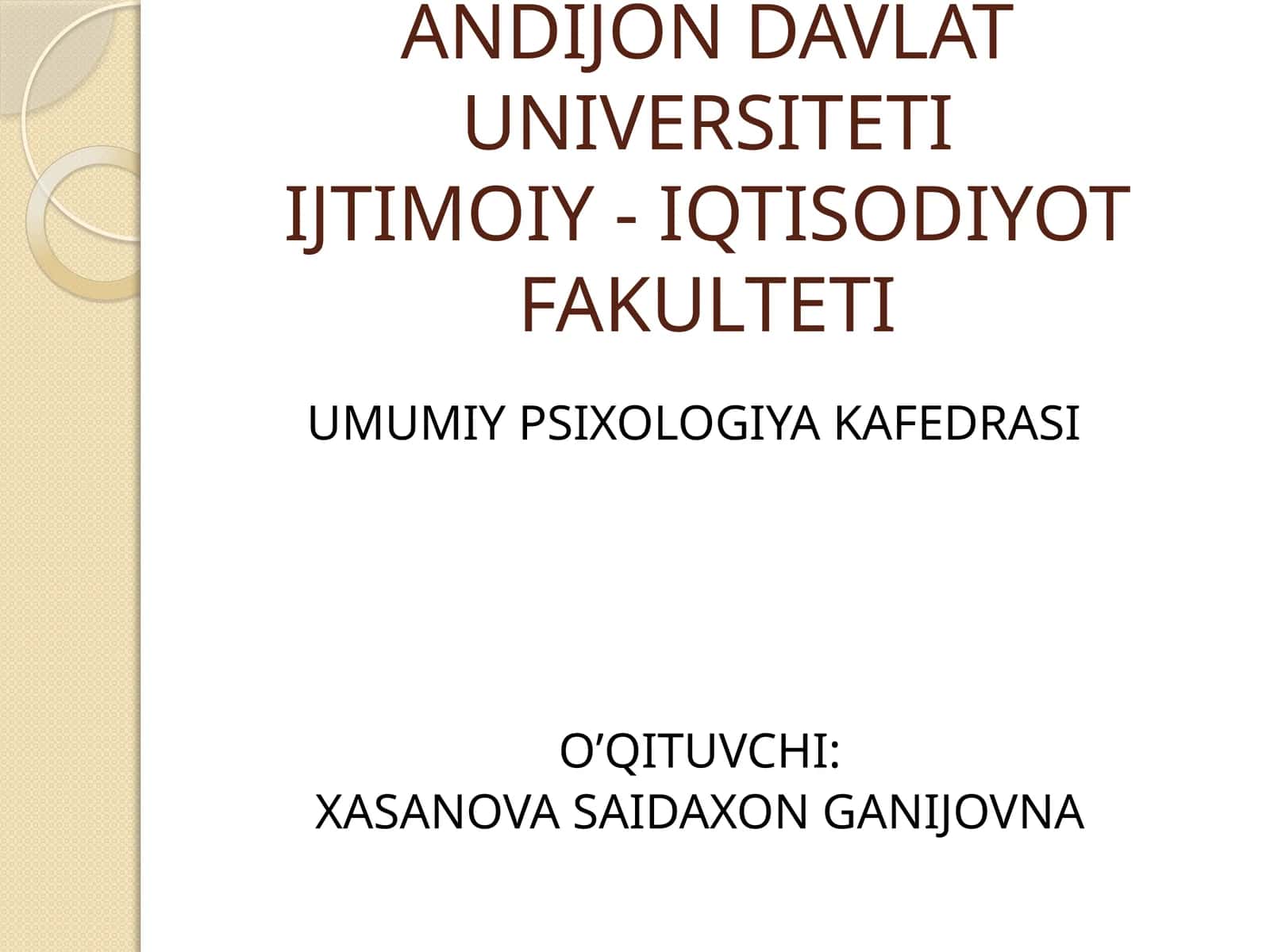 9-Mavzu: XOTIRA 1