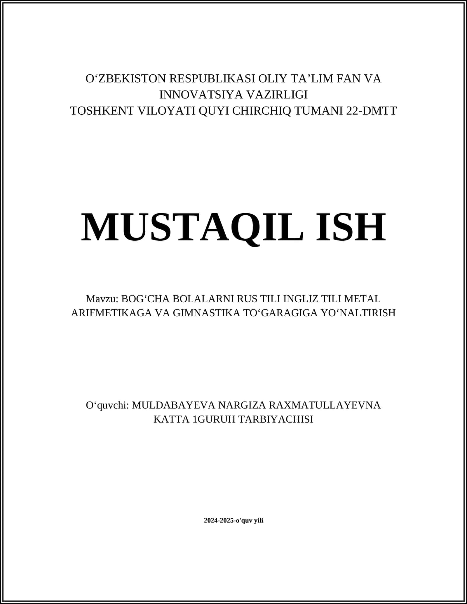Rus tili o'rganishning asoslari 1