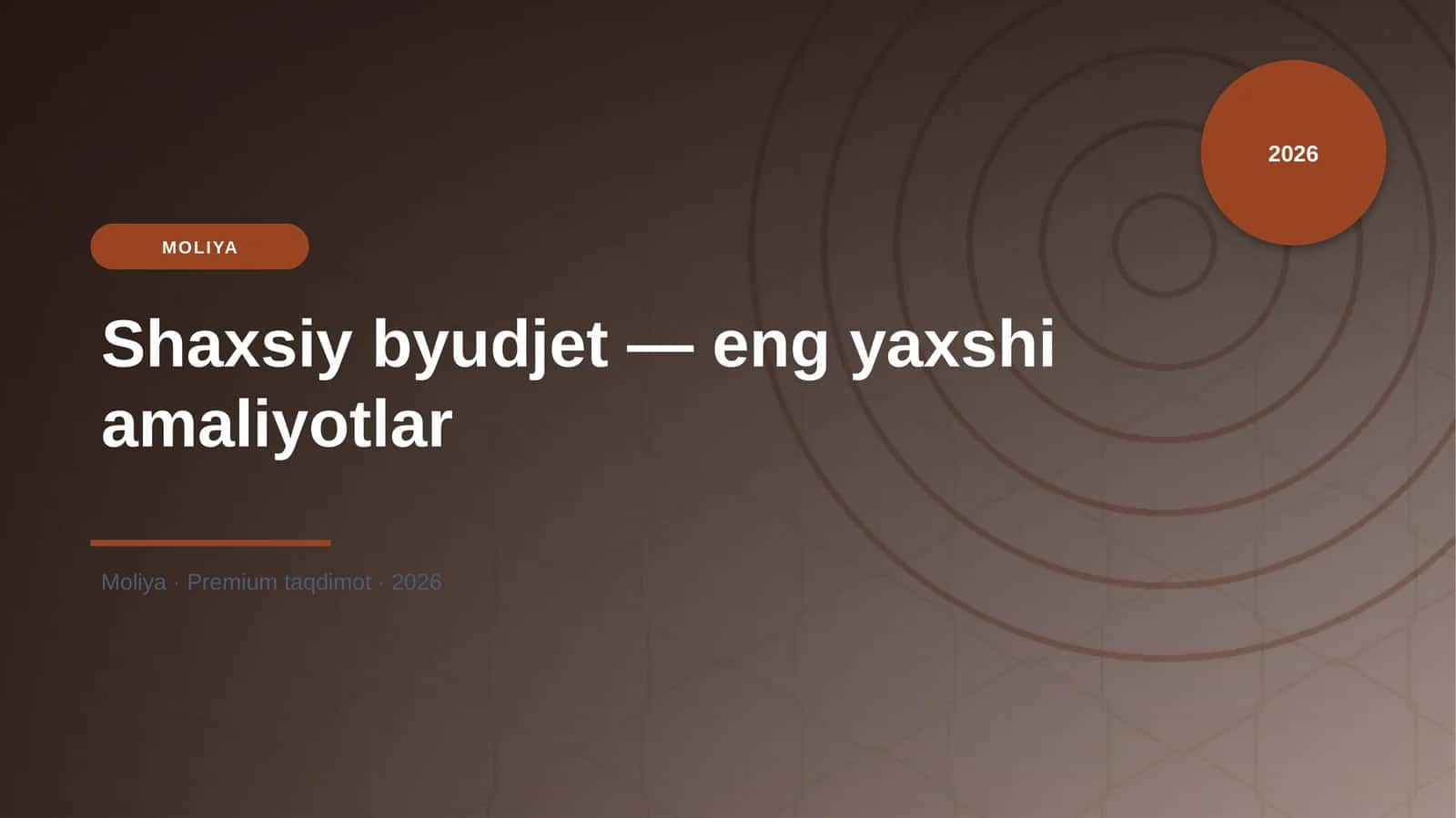 Shaxsiy byudjet — eng yaxshi amaliyotlar 1