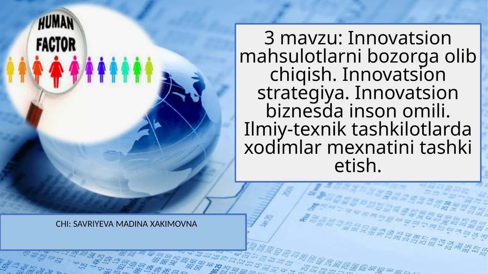 Innovatsion mahsulotlarni bozorga olib chiqish 1
