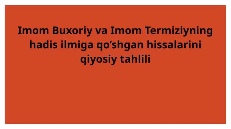 Imom Buxoriy 1
