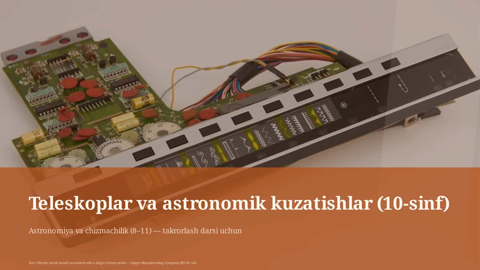 Teleskoplar va astronomik kuzatishlar (10-sinf) 1