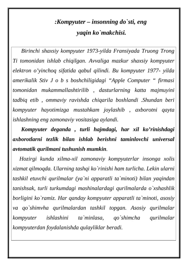 Kompyuter 1