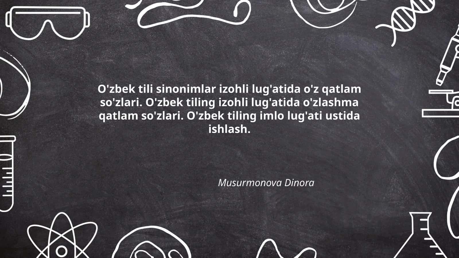 O'zbek tili sinonimlar izohli lug'atida o'z qatlam so'zlari. O'zbek tiling izohli lug'atida o'zlashma qatlam so'zlari. O'zbek tiling imlo lug'ati ustida ishlash. 1