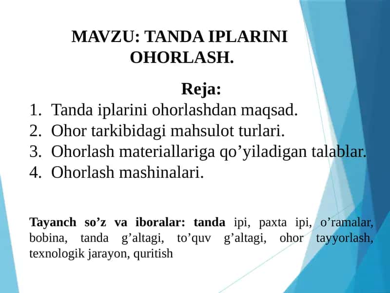 TANDA IPLARINI OHORLASH 1