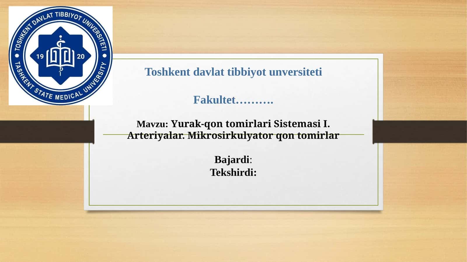 Yurak-qontomirlari Sistemasi 1