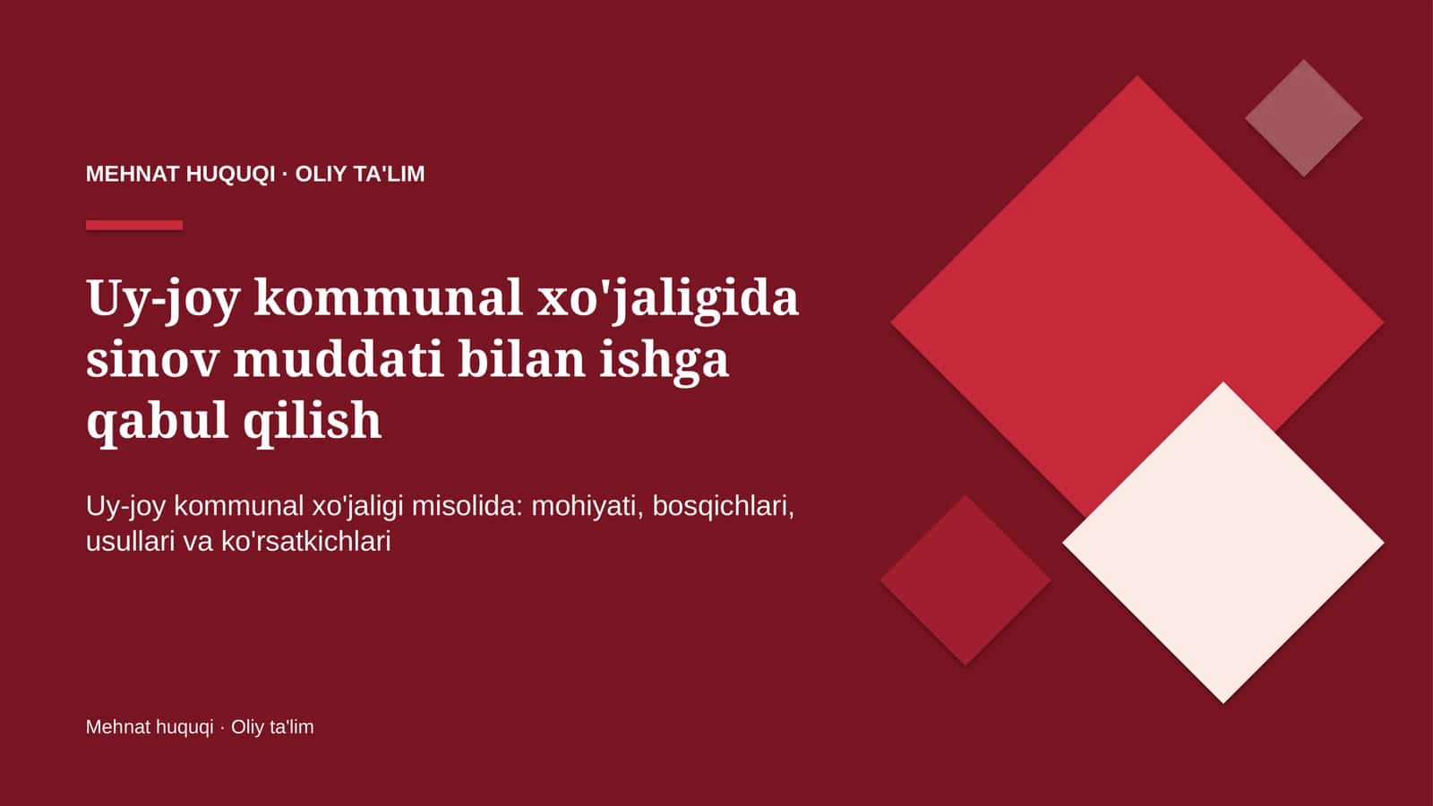 uy joy kommunal xo'jaligida sinov muddati bilan ishga qabul qilish 7669 1