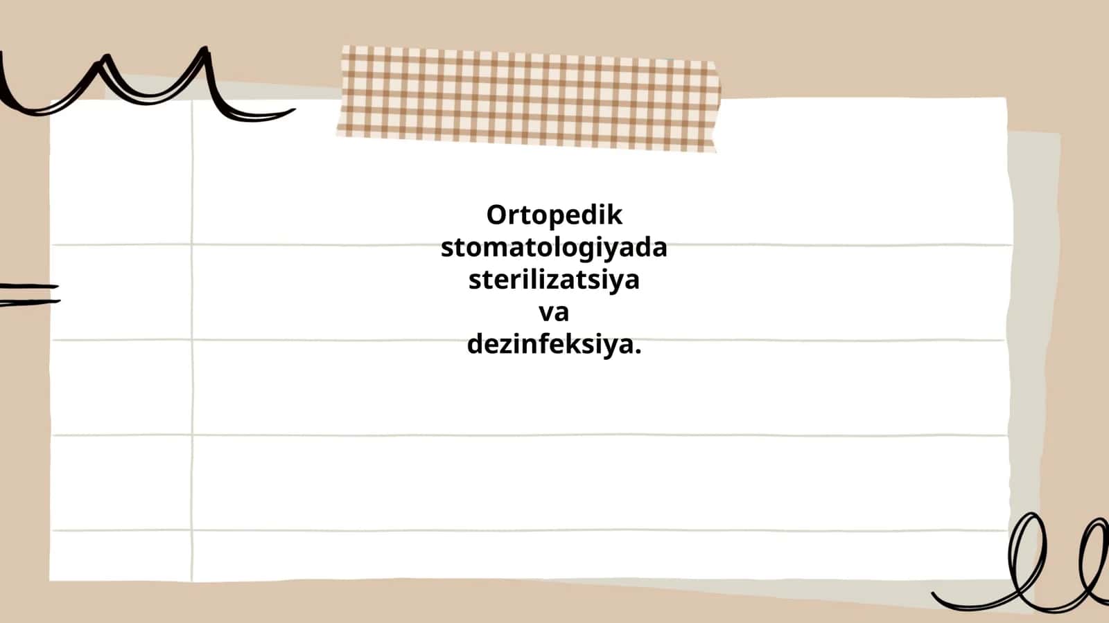 Ortopedik stomatologiyada sterilizatsiya va dezinfeksiya 1
