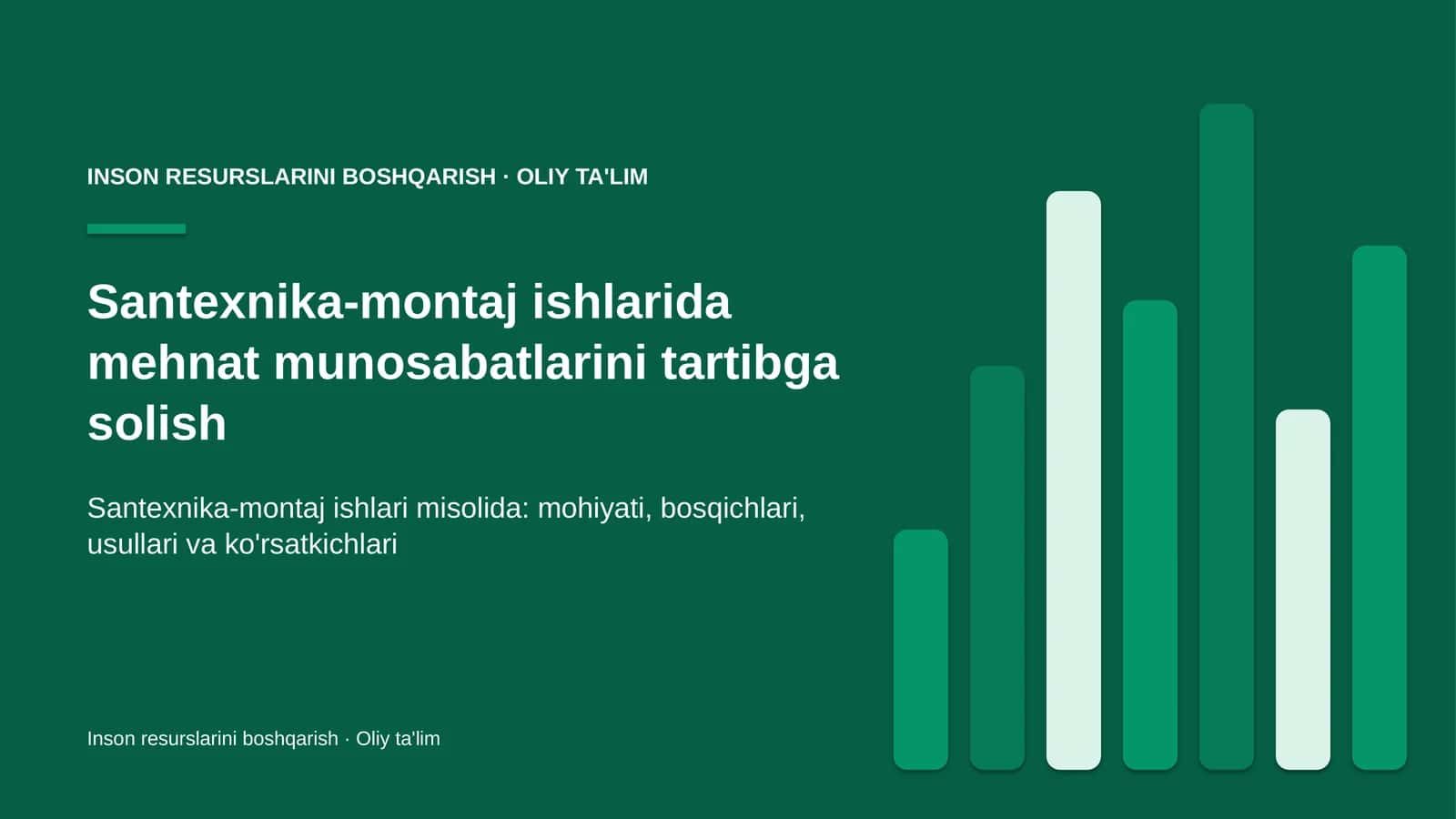 santexnika montaj ishlarida mehnat munosabatlarini tartibga solish 9479 1