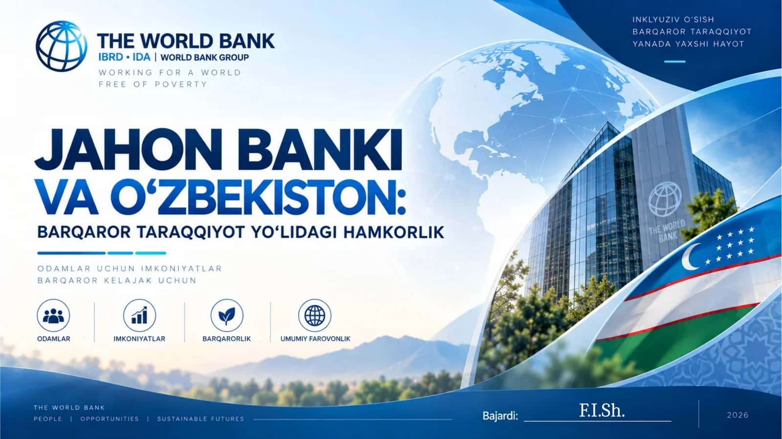 Jahon banki va O'zbekiston (World bank) 1
