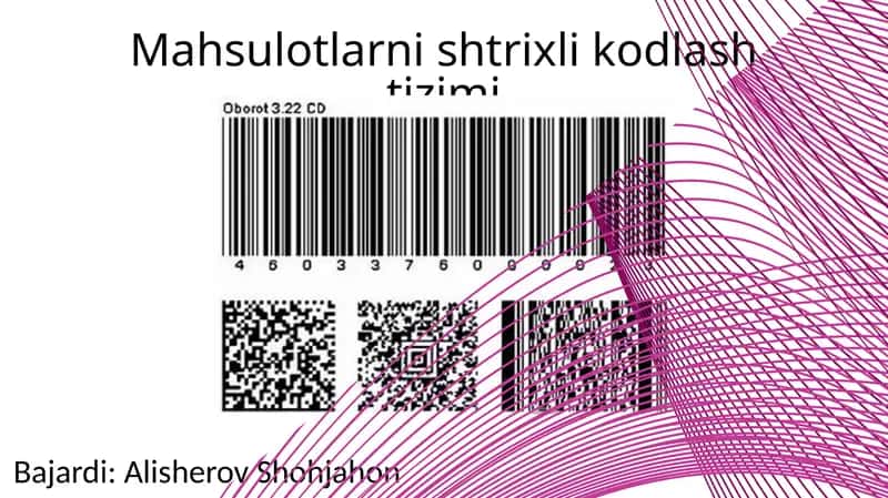 Mahsulotlar nishtrixlik odlash tizimi 1