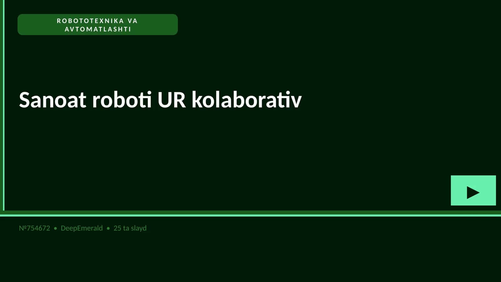 Sanoat roboti UR kolaborativ 1