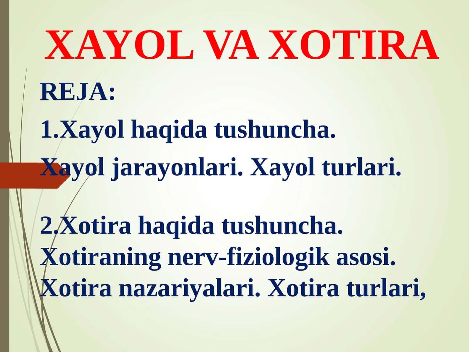 XAYOL VA XOTIRA 1