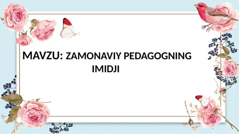 Zamonaviy Pedagogning Imidji 1