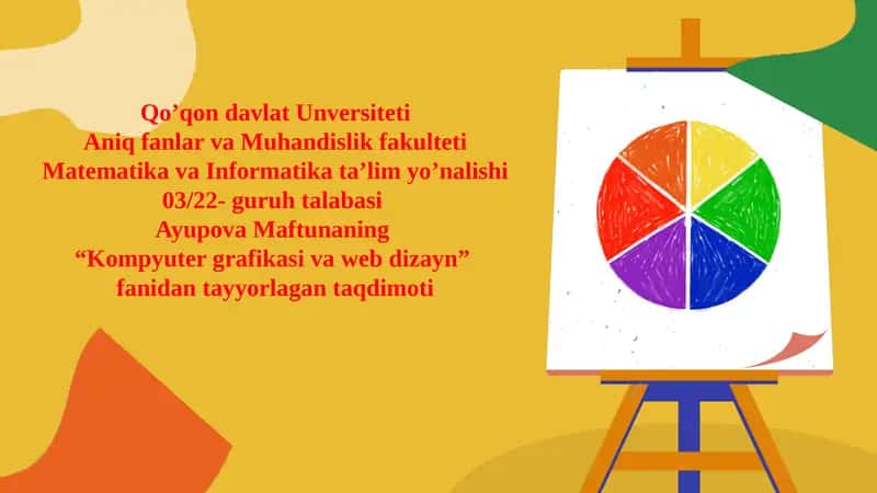kompyuter grafikasi va web dizayn 1
