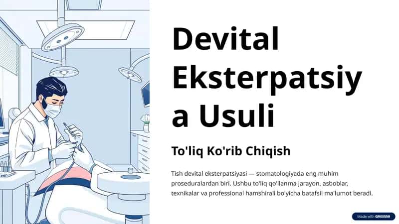 Devital Eksterpatsiya Usuli 1