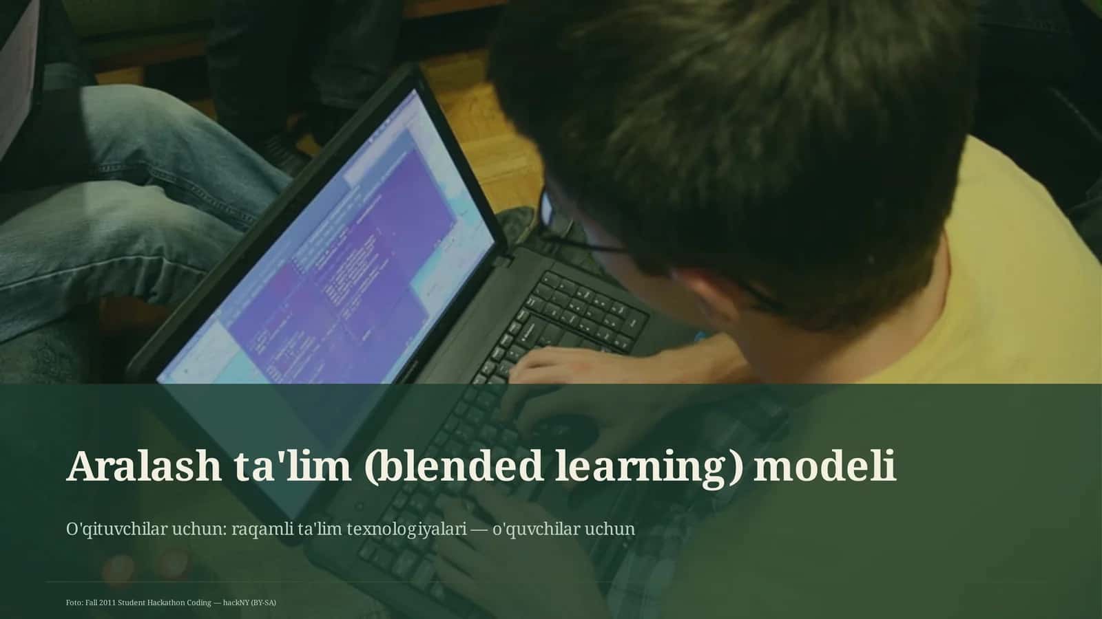 Aralash ta'lim (blended learning) modeli 1