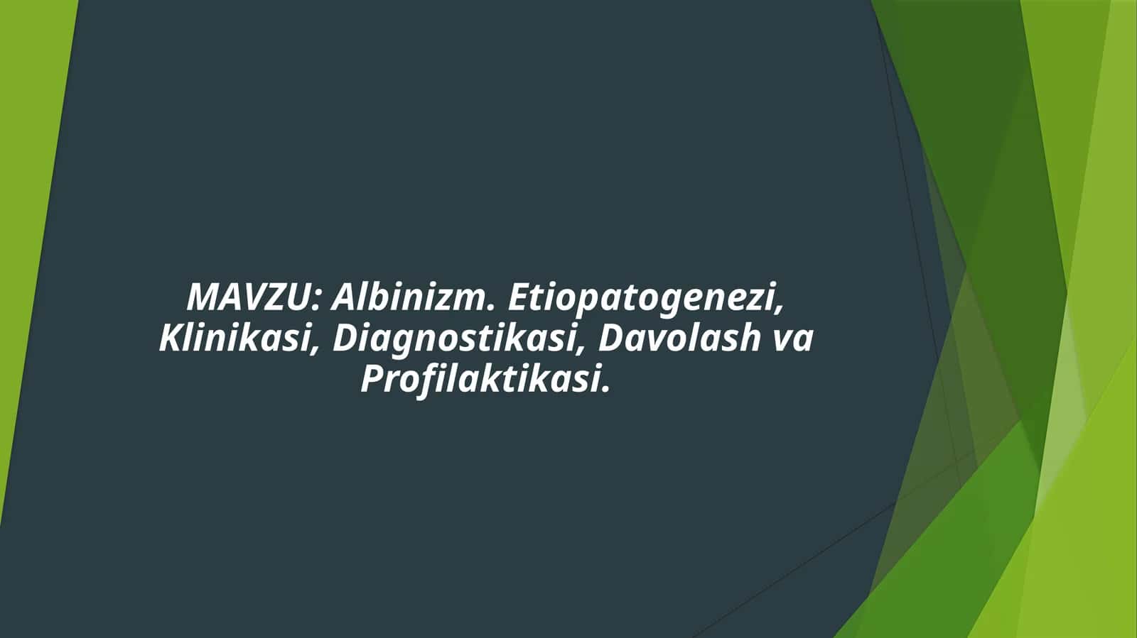 Albinizm 1