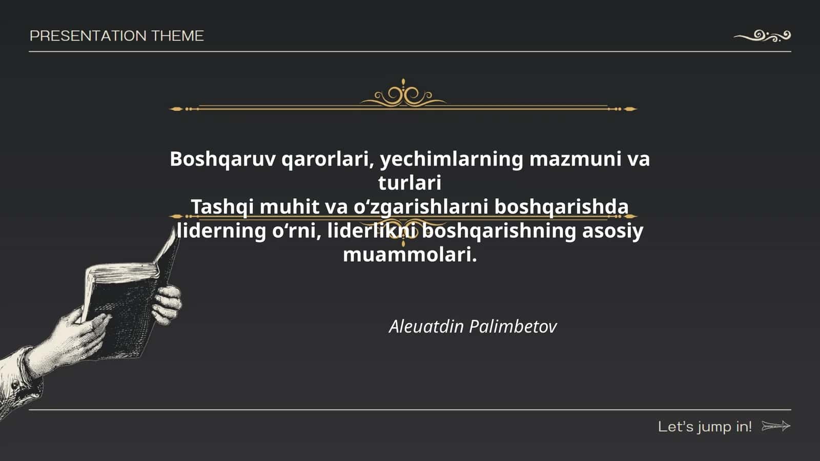Boshqaruv qarorlari, yechimlarning mazmuni va turlari 1