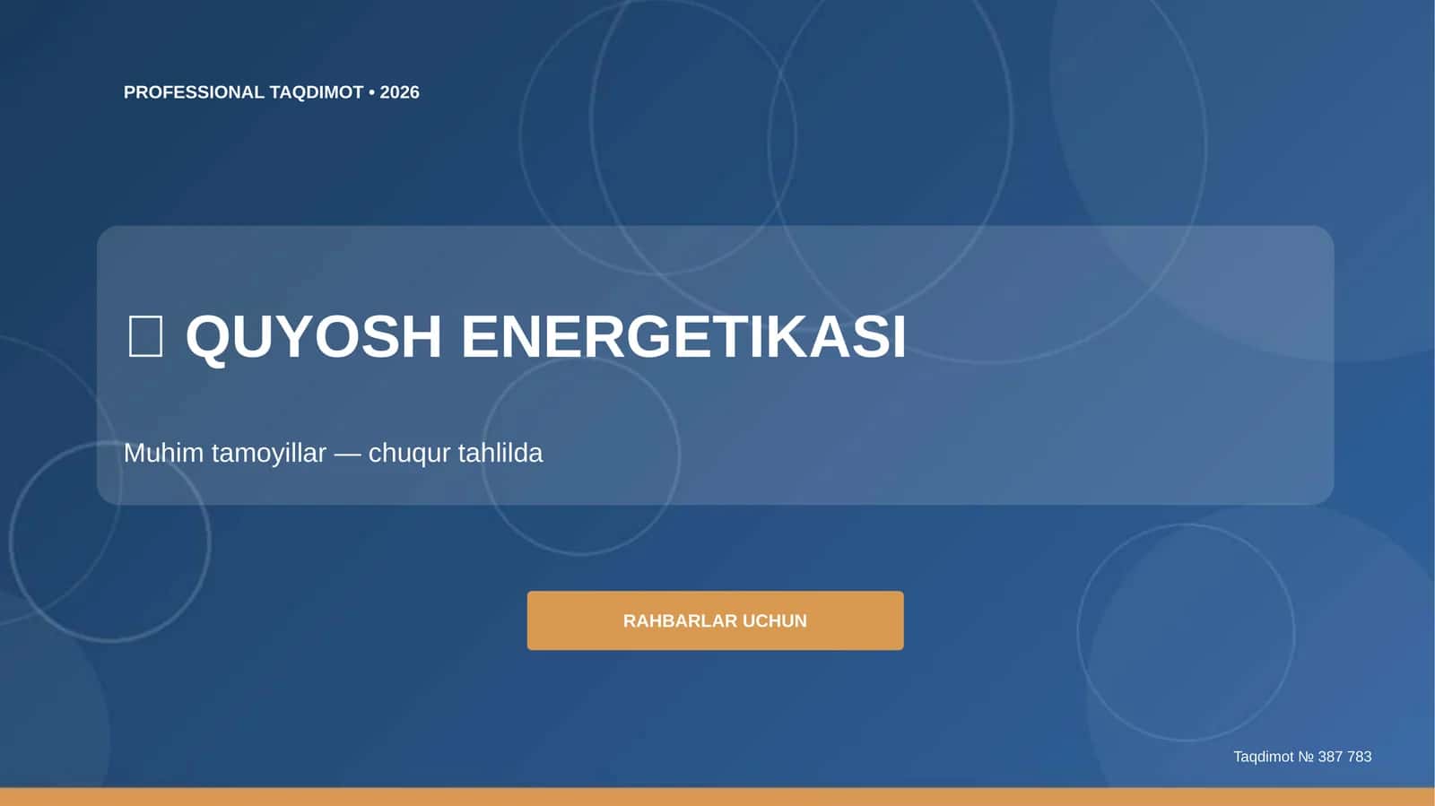 QUYOSH ENERGETIKASI 1