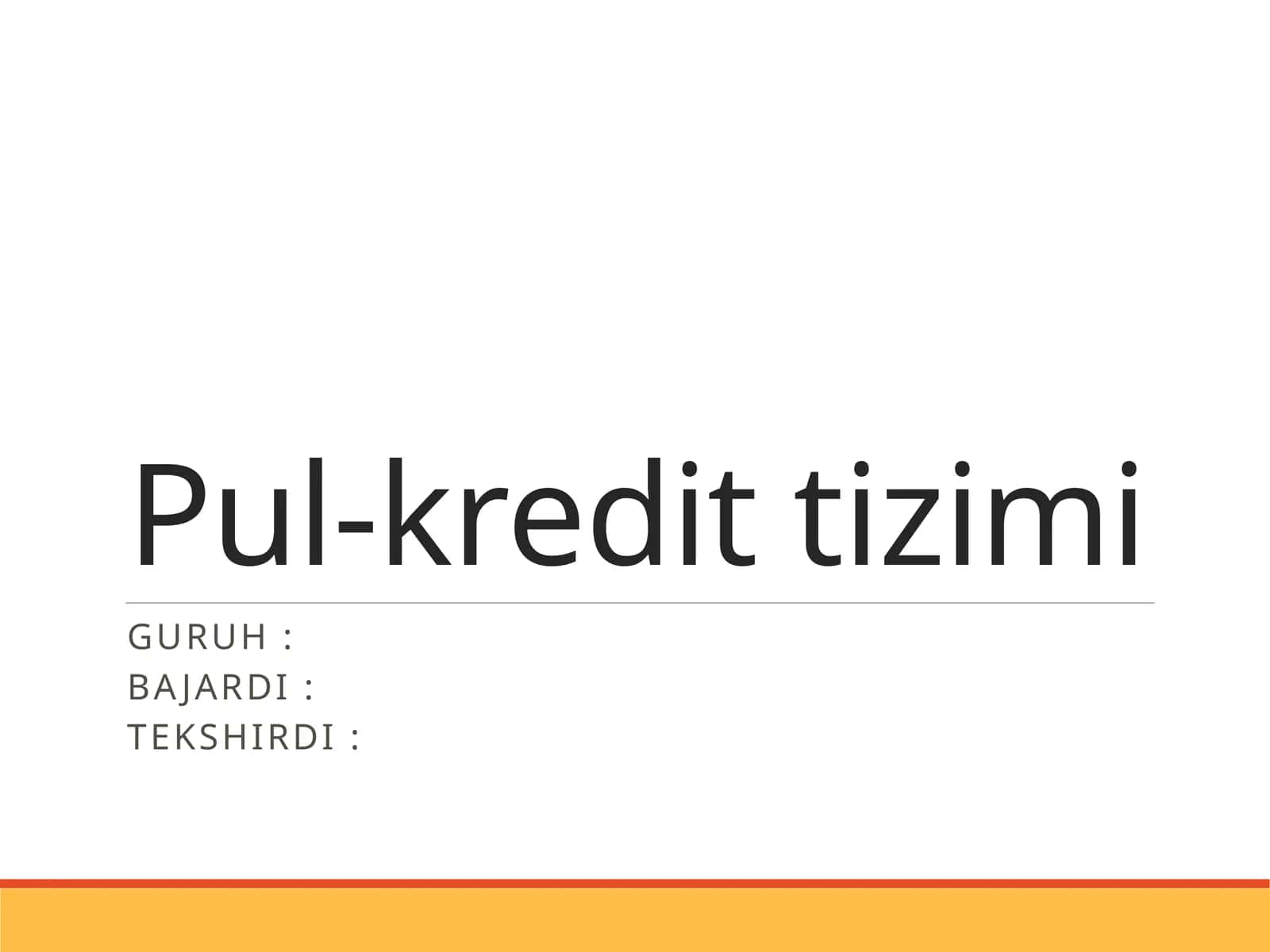 Pul-kredittizimi 1