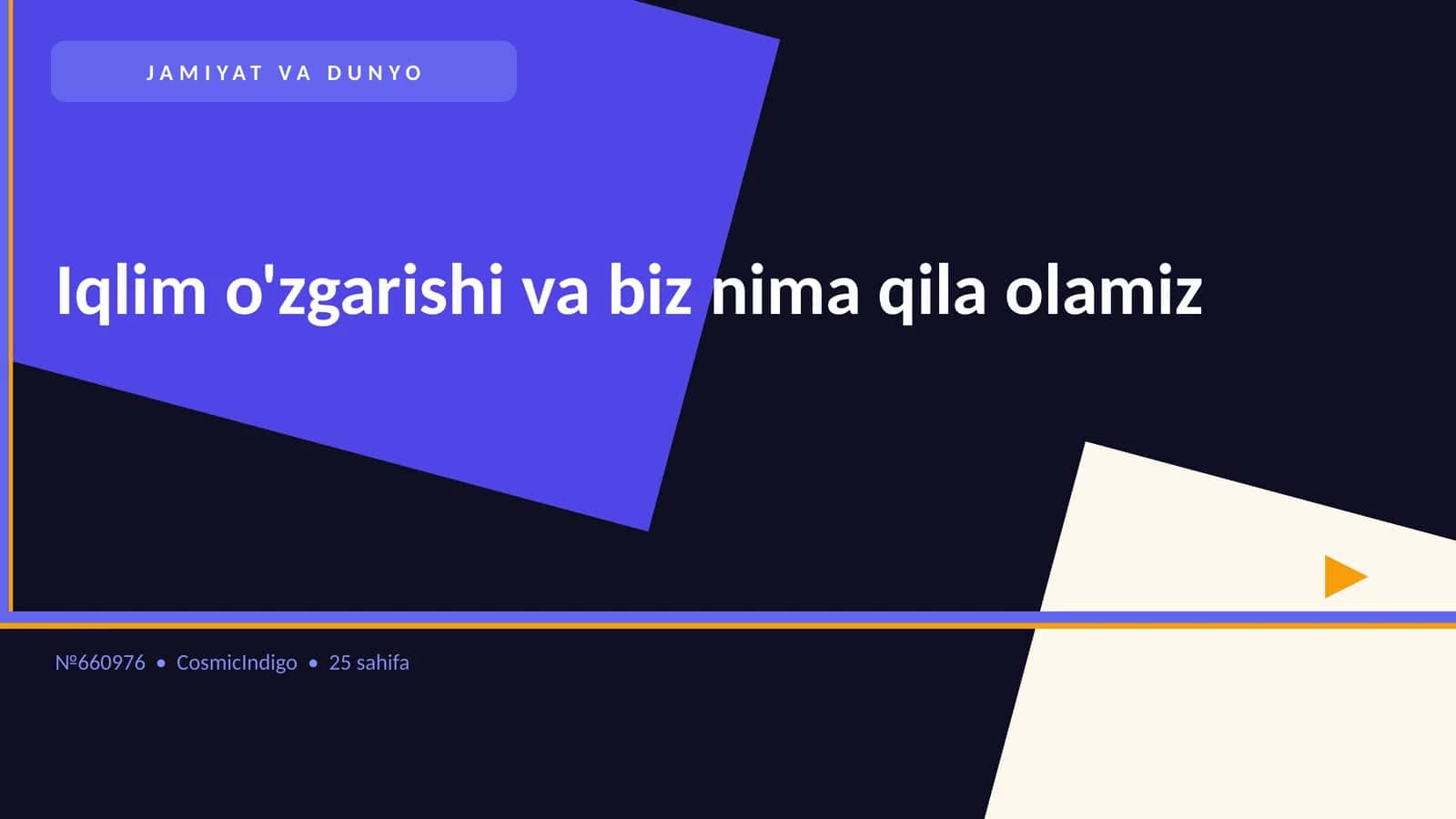 Iqlim o'zgarishi va biz nima qila olamiz 1