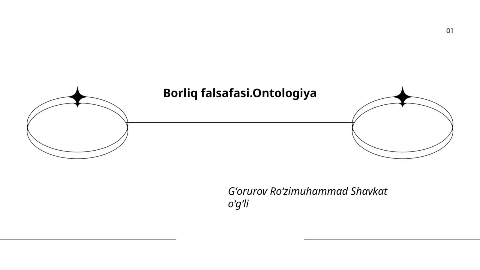 Borliq falsafasi.Ontologiya 1