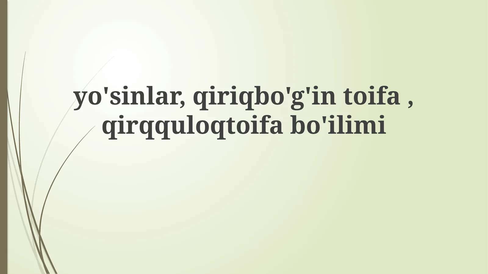 Gymnospermlar, Otquloqlar va Qirqquloqlar: Umumiy Tavsif va Morfologik Xususiyatlar 1