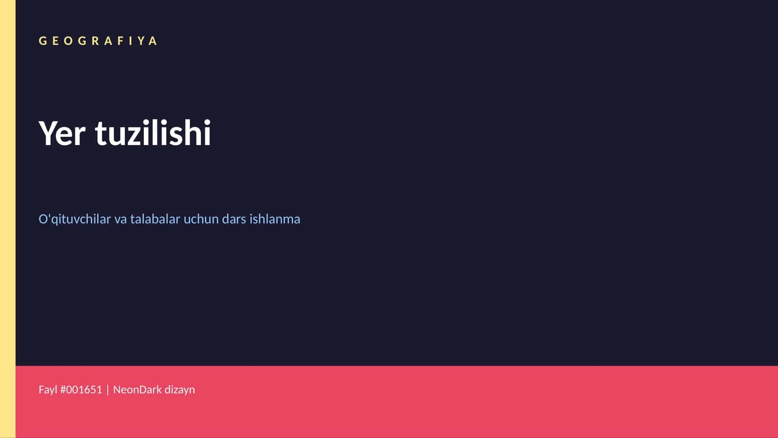 Yer tuzilishi 1