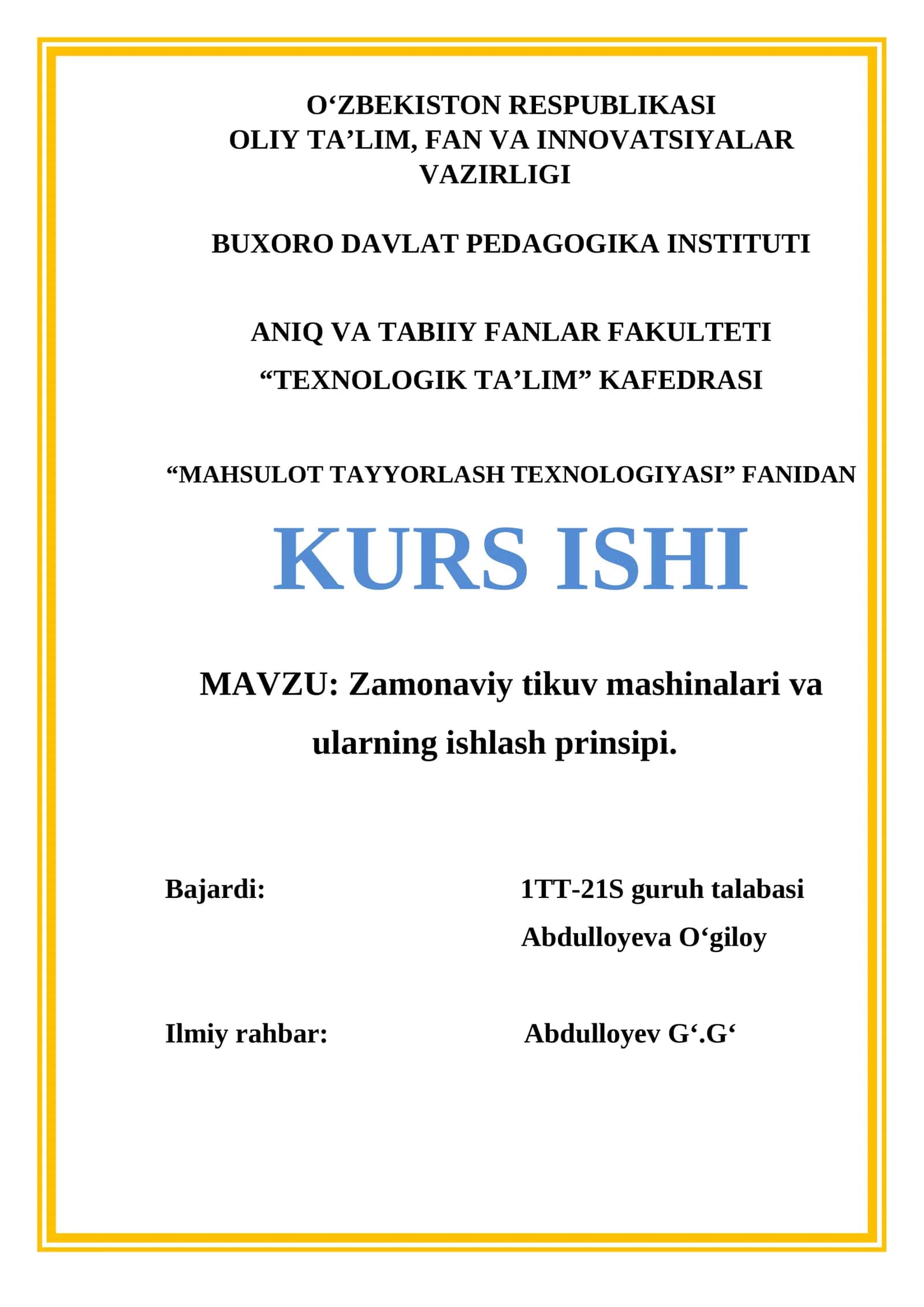 Zamonaviy tikuv mashinalari va ularning ishlash prinsipi 1