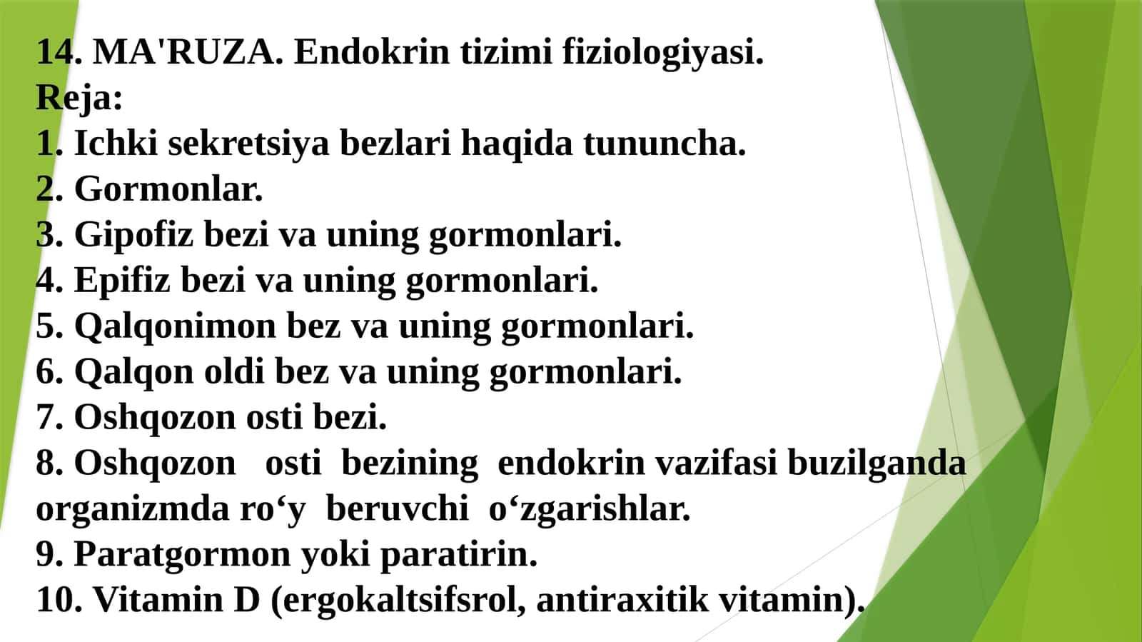 Endokrin tizimi fiziologiyasi 1