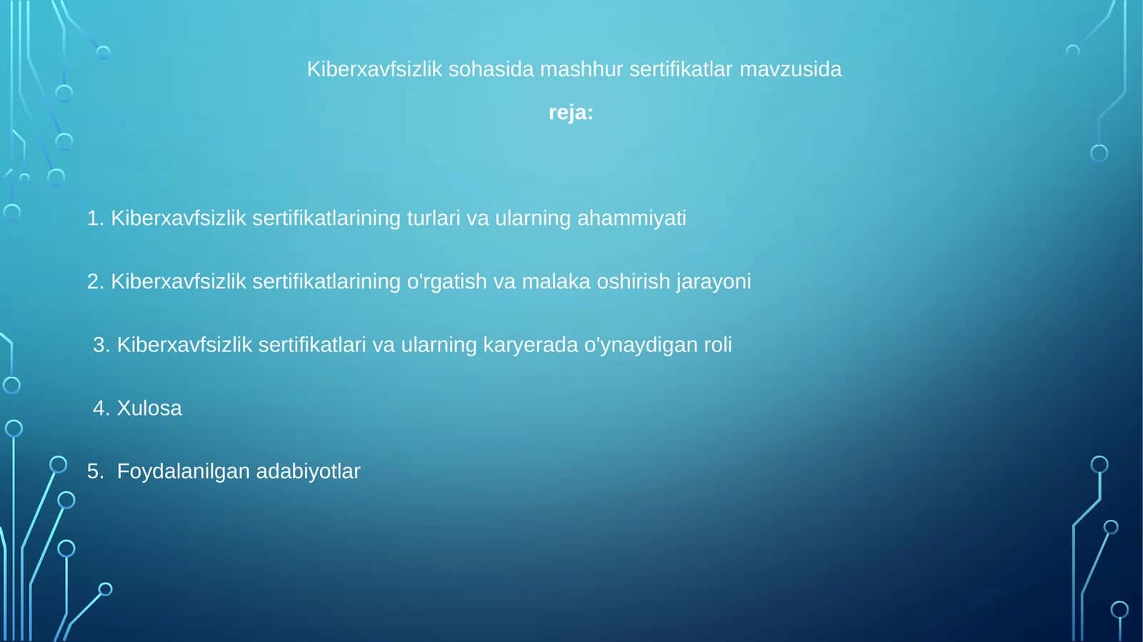 Kiberxavfsizlik sohasida mashhur sertifikatlar 1