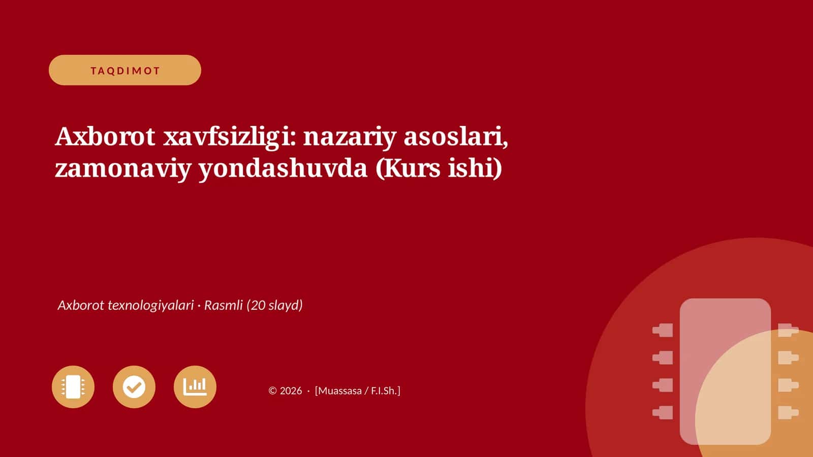 Axborot xavfsizligi: nazariy asoslari, zamonaviy yondashuvda 1
