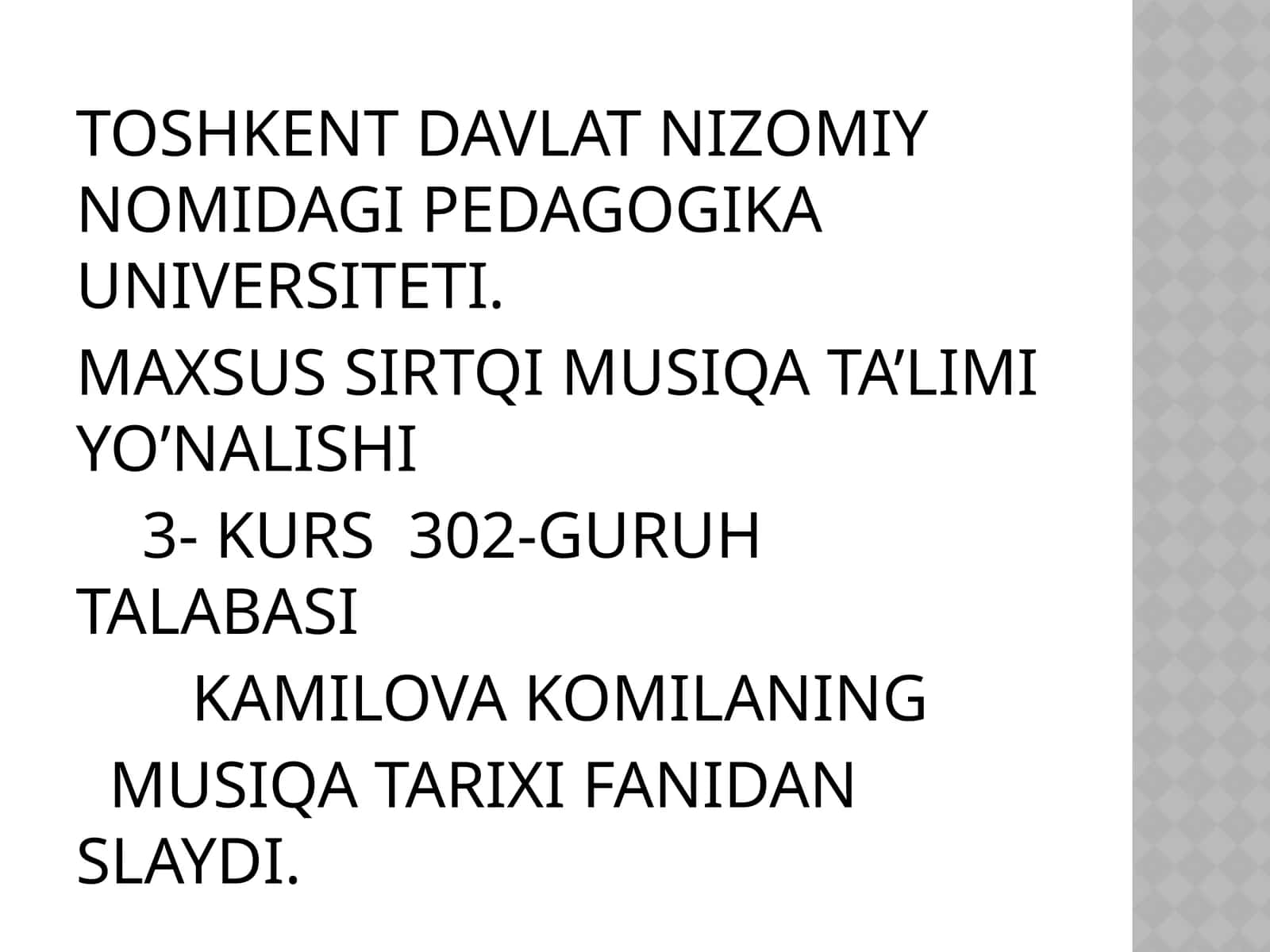 MUSIQATARIXIFANIDANSLAYDI 1