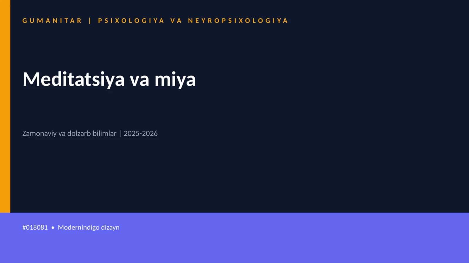 Meditatsiya va miya 1