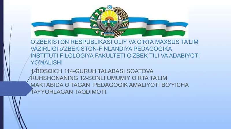Pedagogik taqdimot 1